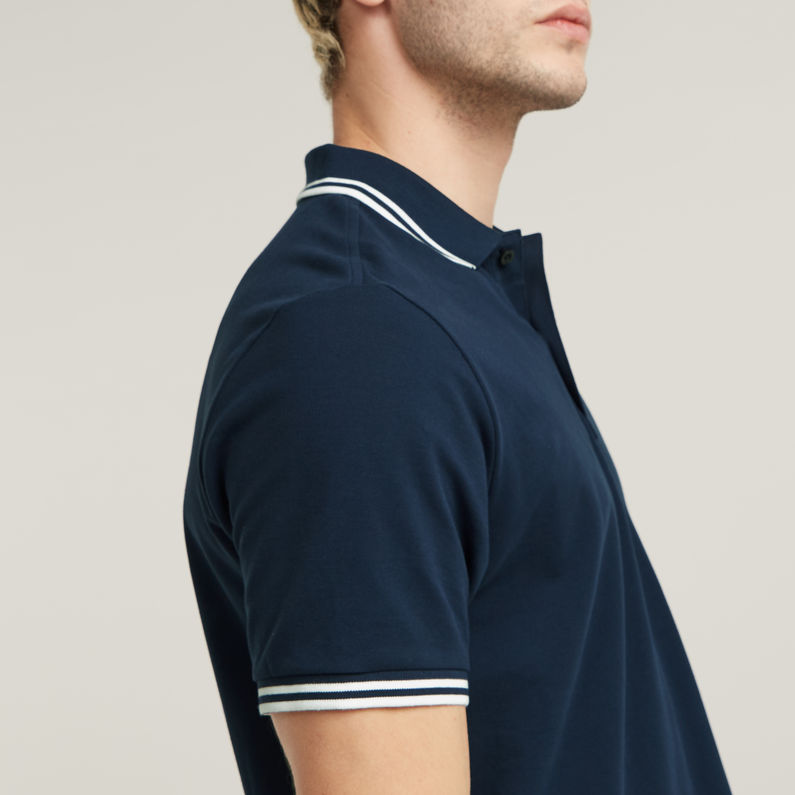 G-Star RAW® Dunda Slim Stripe Polo Dark blue