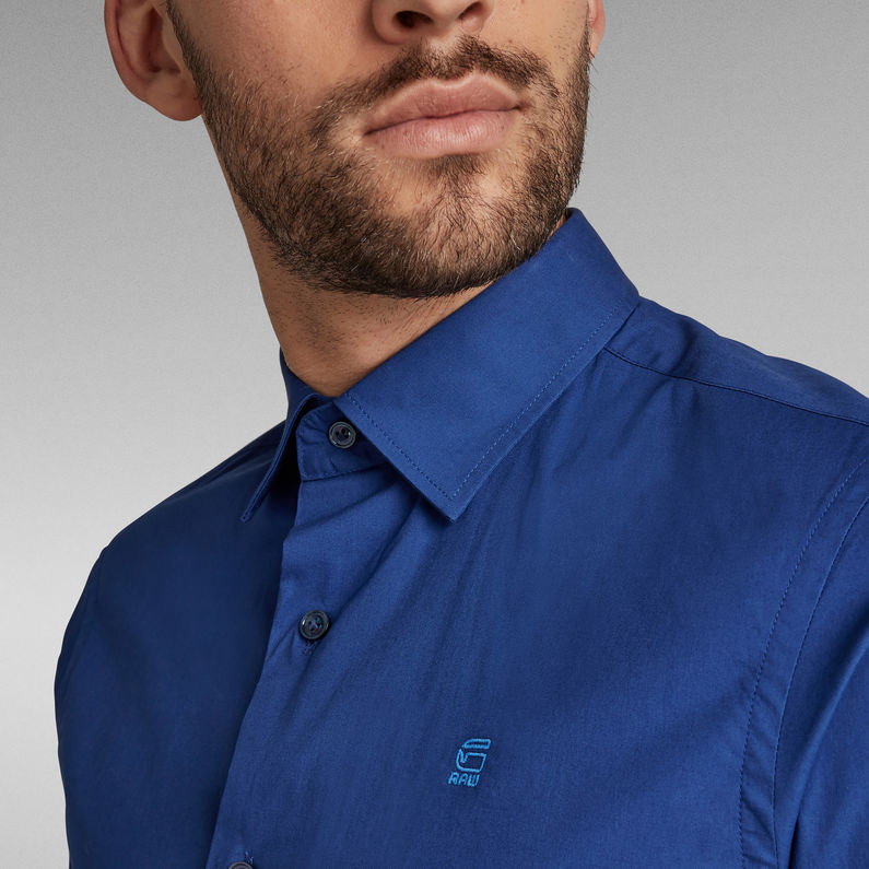 G-Star RAW® Dressed Super Slim Shirt Mittelblau