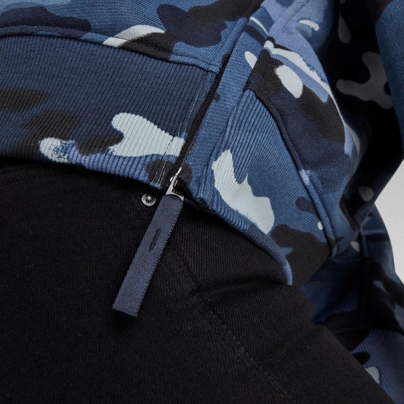 G-Star RAW® Loose Fit Camo All Over Pullover Mittelblau