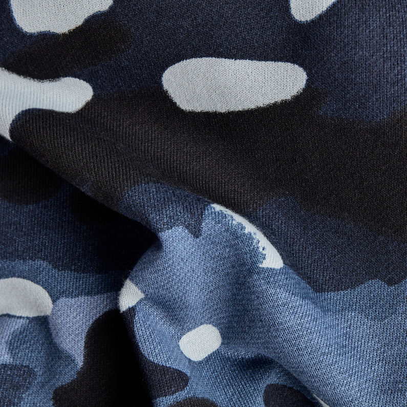 G-STAR® Loose Fit Camo All Over Pullover Mittelblau
