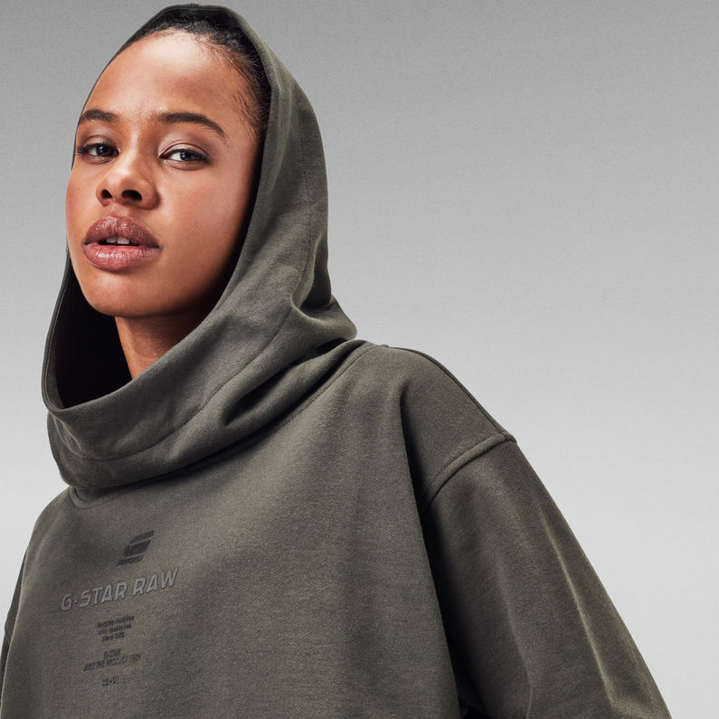 G-STAR® Oversized Hood Cover Sweater Grey