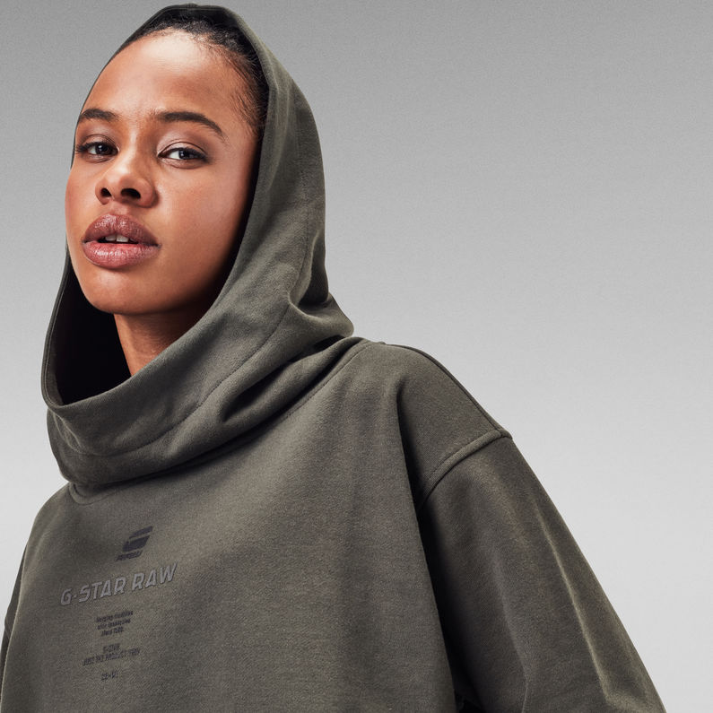 G-Star RAW® Pull Oversized Hood Cover Gris