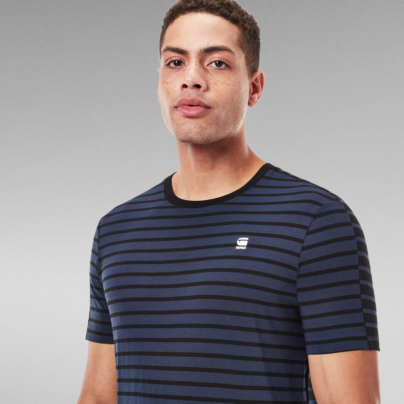 G-STAR® Korpaz Stripe Graphic Slim T-Shirt Dark blue