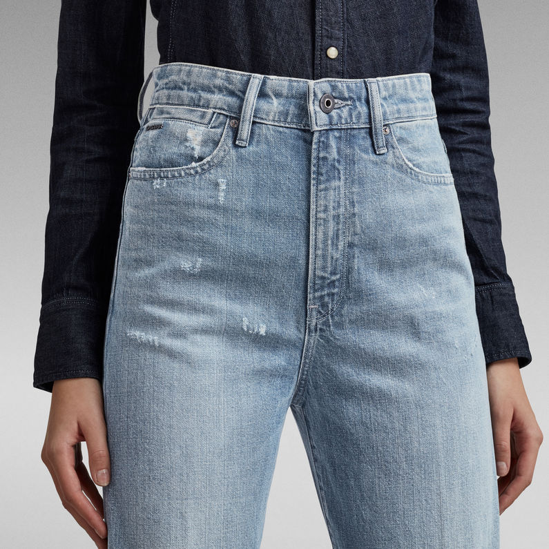 G-Star RAW® Deck Ultra High Wide Leg Jeans Hellblau
