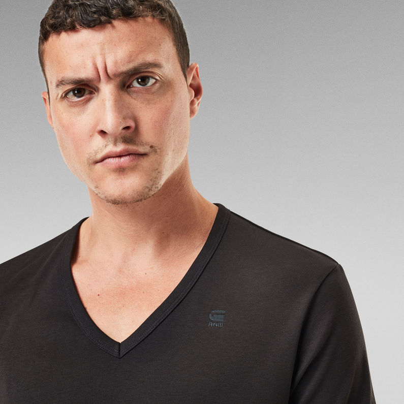 G-Star RAW® Basic V-Neck T-Shirt 2-Pack Noir