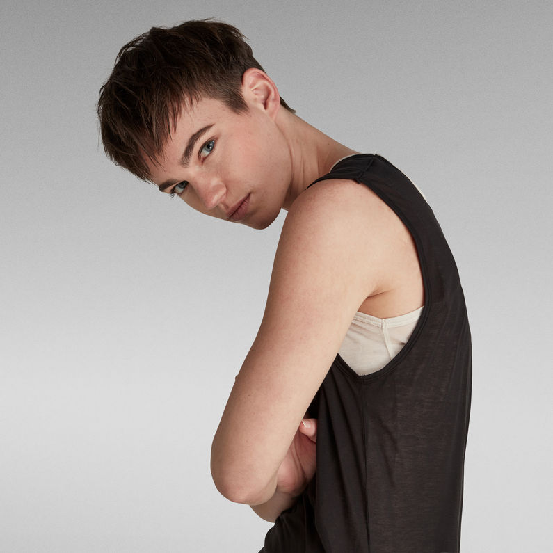 G-STAR® Sheer Double Layer Top マルチカラー