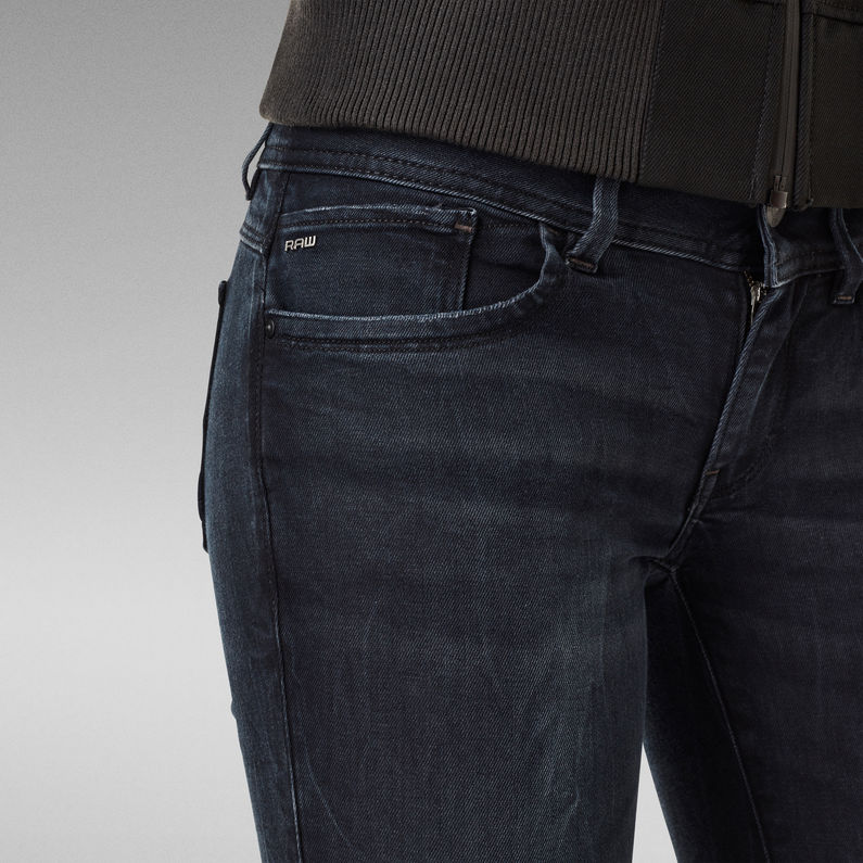 G-Star RAW® Lynn Mid Waist Skinny Jeans Bleu foncé