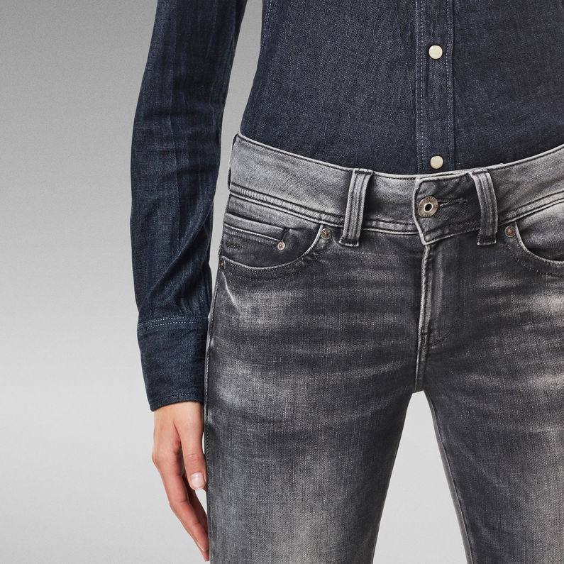 G-STAR® Midge Mid Bootcut Jeans Grijs