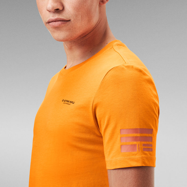 G-Star RAW® T-Shirt Text Graphic Slim Orange