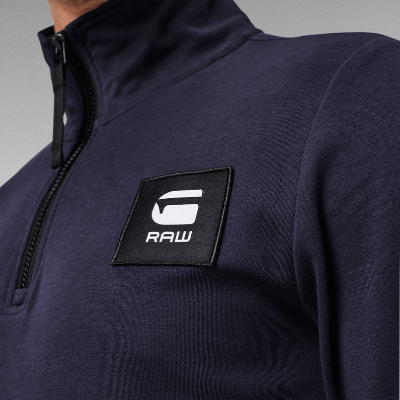 G-Star RAW® Half Zip Track Tweeter T-Shirt Dark blue