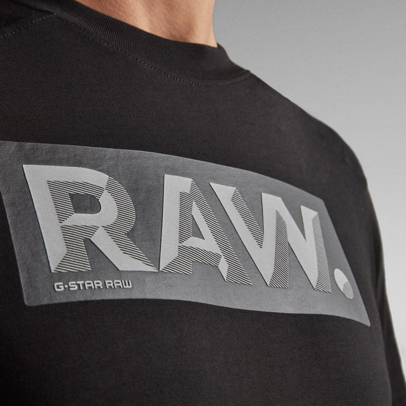 G-Star RAW® Reinforced Reflective Raw. Logo T-Shirt Schwarz