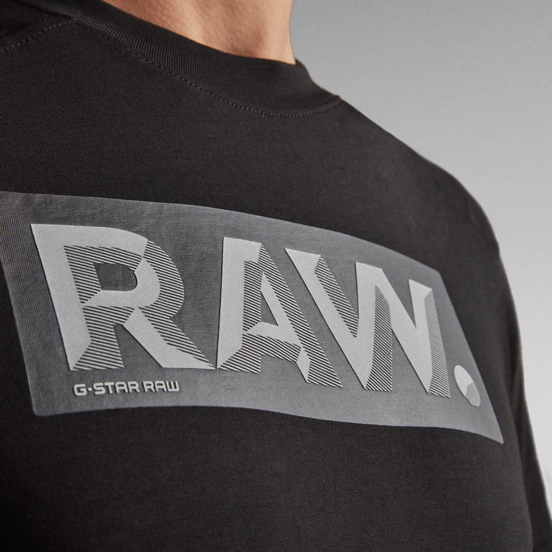 G-STAR® Reinforced Reflective Raw. Logo T-Shirt Black