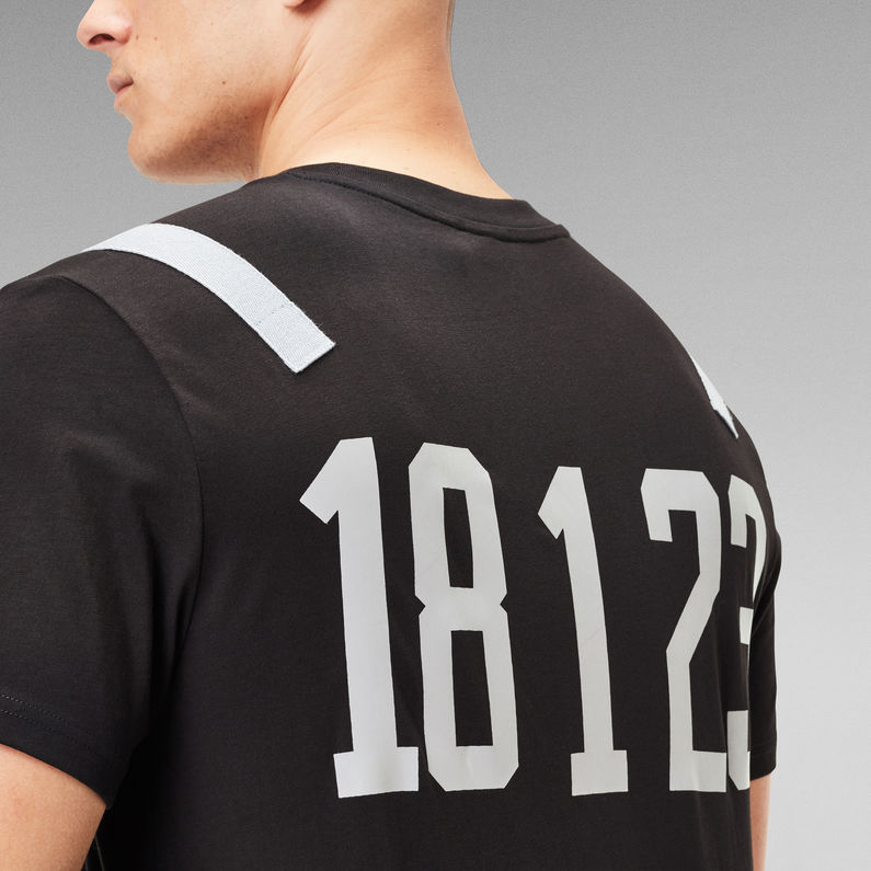G-Star RAW® Shoulder Tape Reflective Logo T-Shirt Black