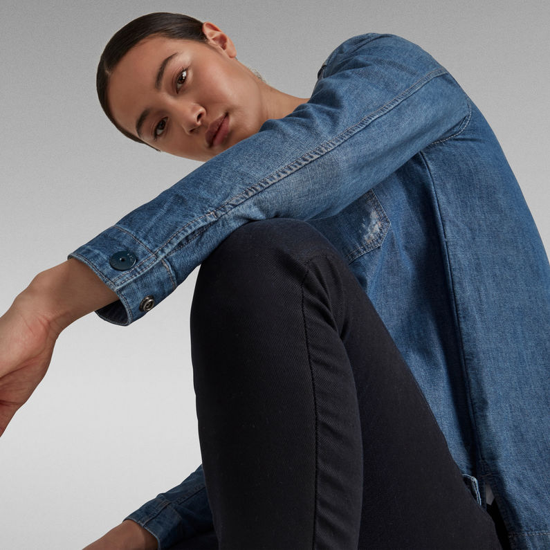 G-Star RAW® Workwear Hemd Mittelblau