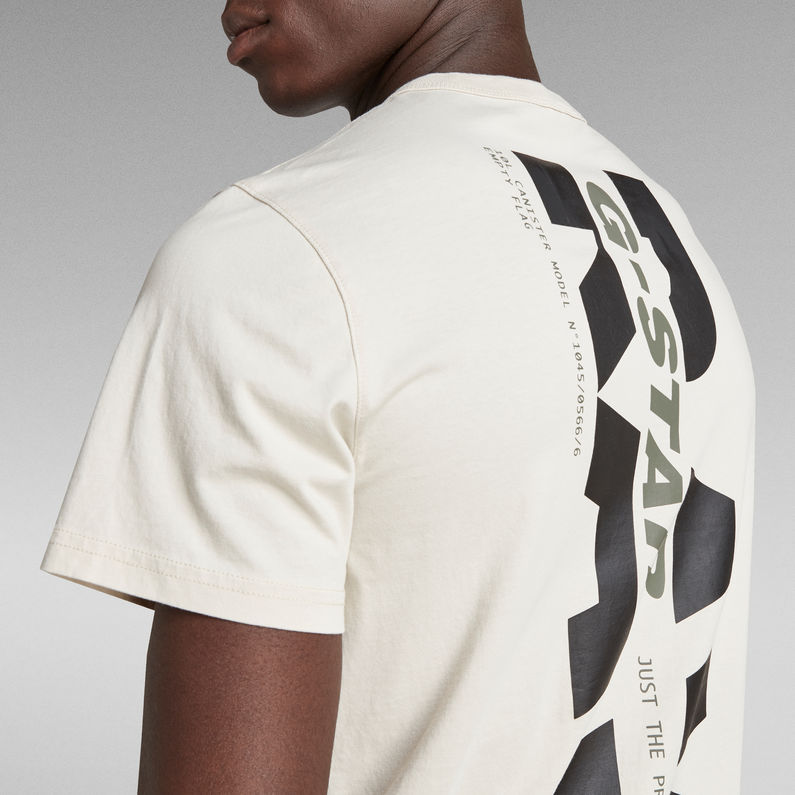 G-Star RAW® T-shirt Big Back Graphic Beige
