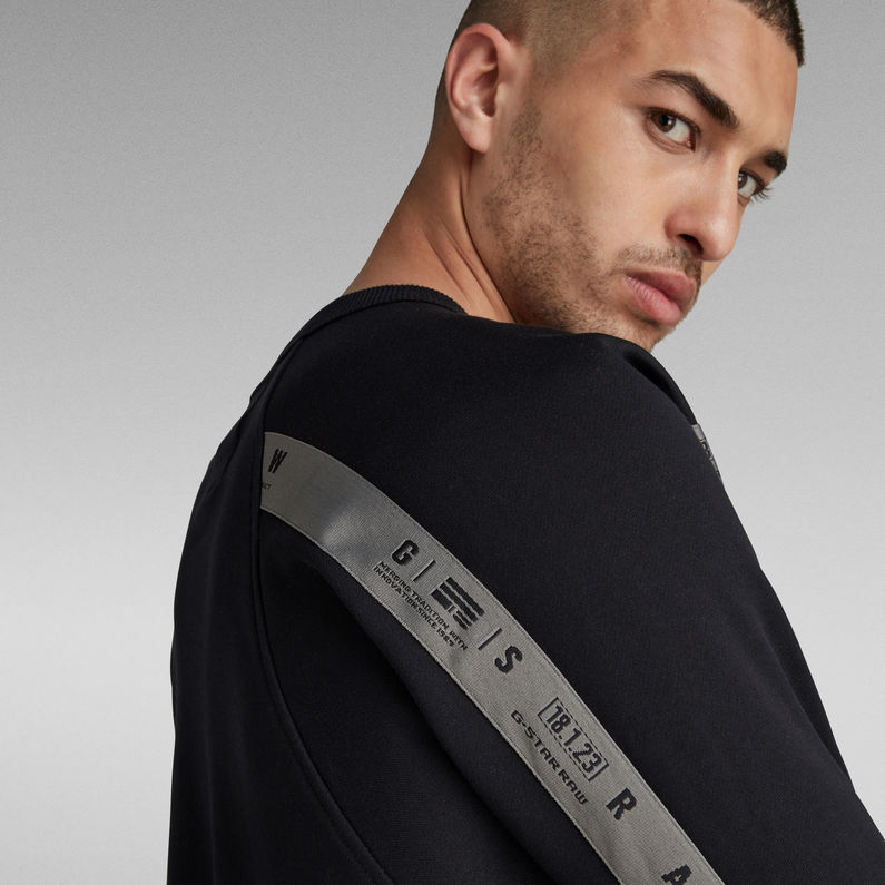 G-STAR® Sudadera Raglan Taping Negro