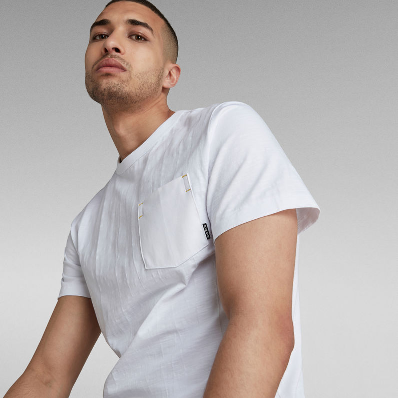 G-STAR® Contrast Mercerized Pocket T-Shirt White