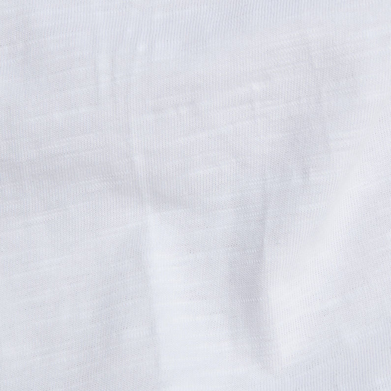 G-Star RAW® T-shirt Contrast Mercerized Pocket Blanc