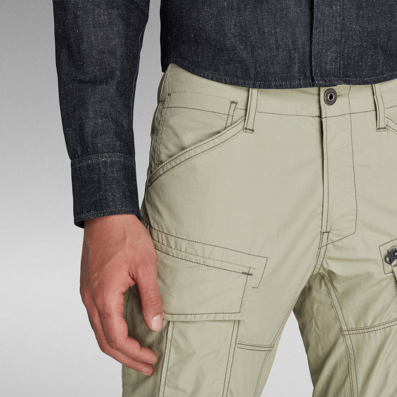 G-Star RAW® Pantalon Rovic Zip 3D Straight Tapered Vert