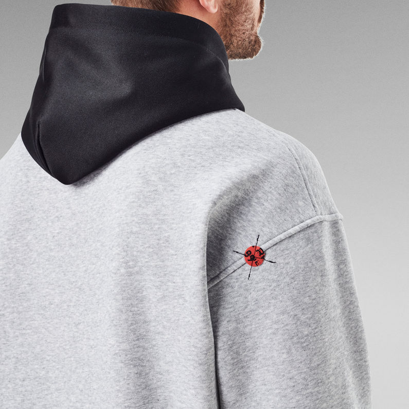 G-Star RAW® Contrast Hooded Sweater Grijs