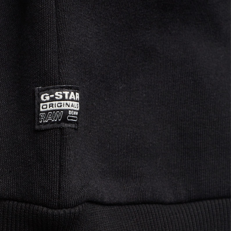 G-Star RAW® Sweatshirt mit Kapuze Schwarz