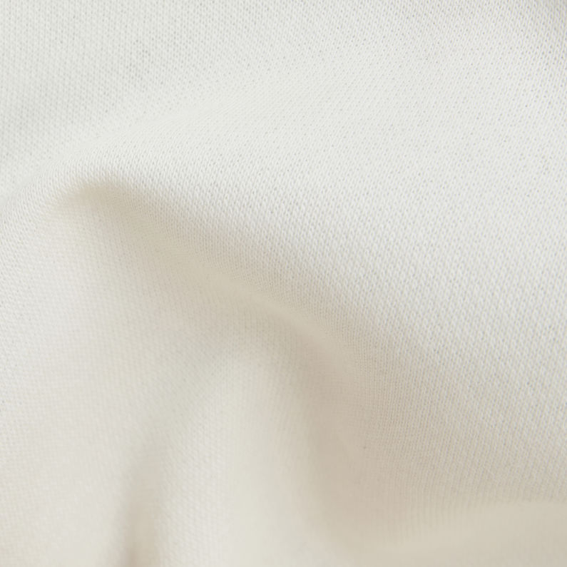 G-Star RAW® Sweat Premium Core Hooded Zip Through Blanc