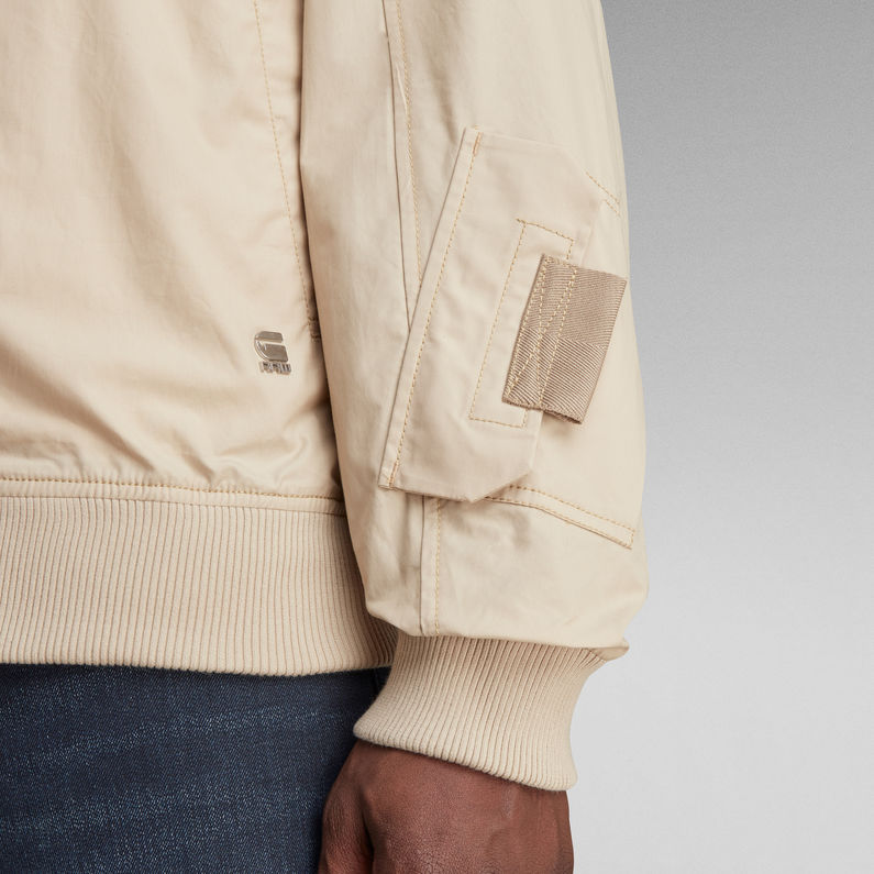 G-Star RAW® Chest Pockets Poplin Bomber Jacket Beige