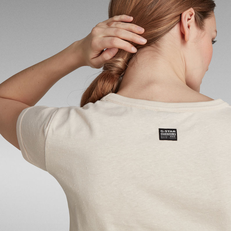 G-STAR® T-Shirt Stitching Slim T-Shirt Roze