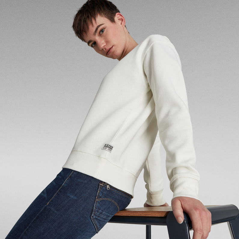 G-STAR® Premium Core Sweater White