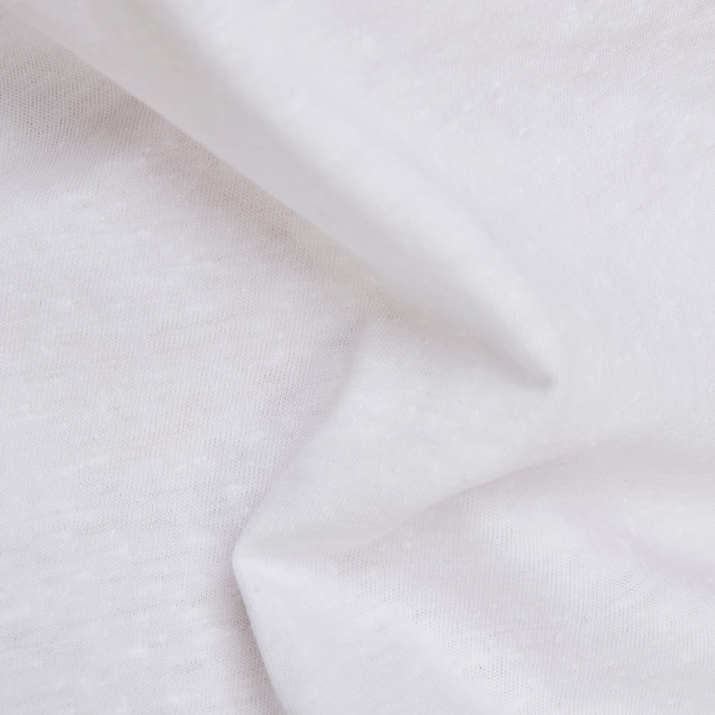 G-Star RAW® Camiseta Top Stitching Slim Blanco