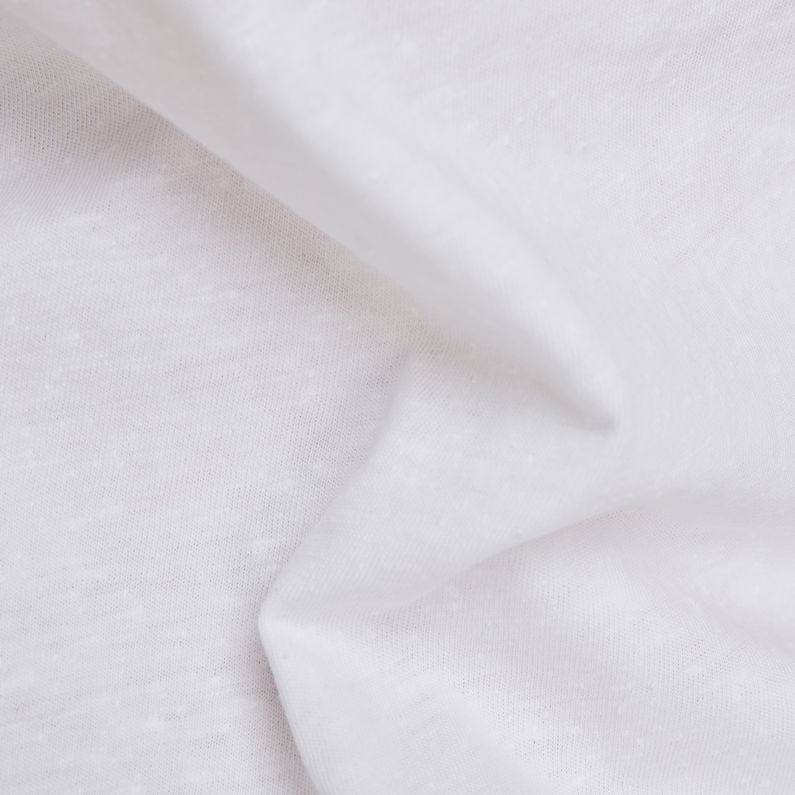 G-Star RAW® T-shirt Top Stitching Slim Blanc