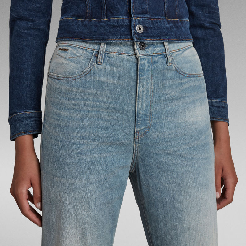 G-STAR® Janeh Ultra High Mom Ankle Hellblau