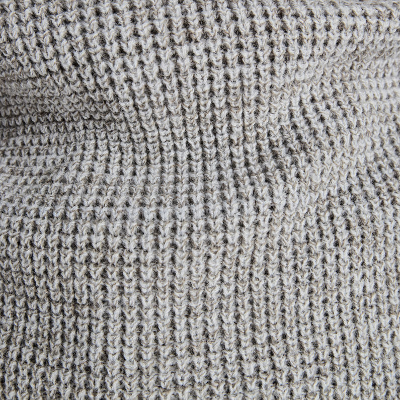 G-STAR® Knitted Sweater Utility Half Zip Grey