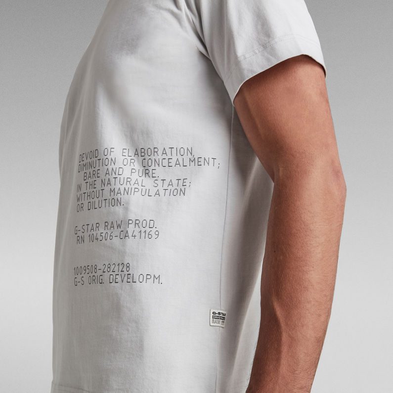 G-STAR® Text T-Shirt Grau