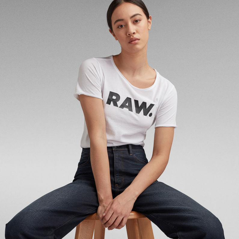 G-STAR® RAW. Slim Graphic T-Shirt White