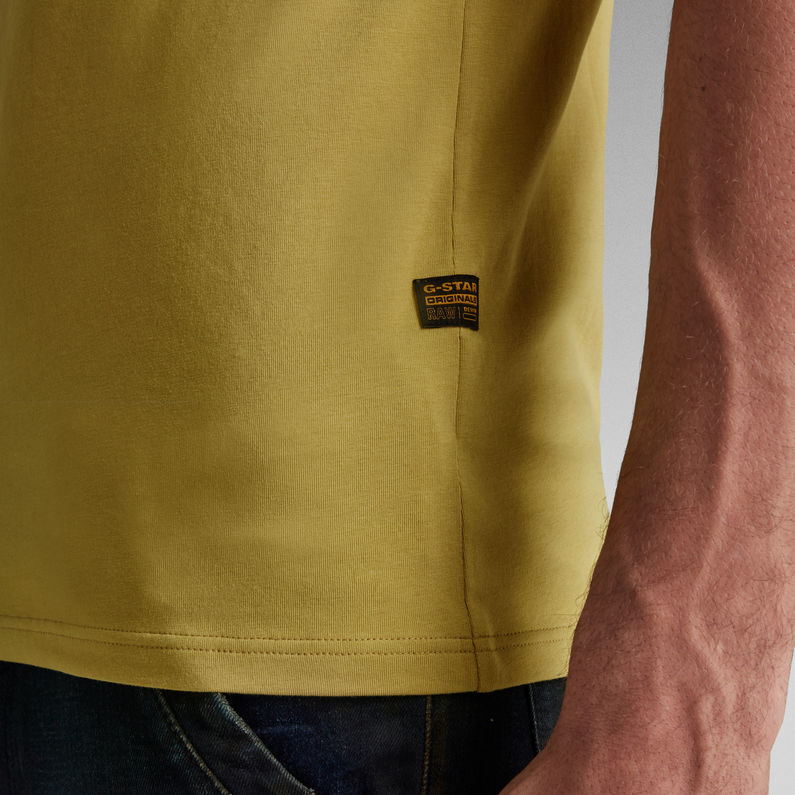 G-Star RAW® T-Shirt Slim Base Jaune