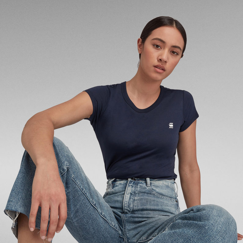 G-Star RAW® Eyben Slim T-Shirt Bleu foncé