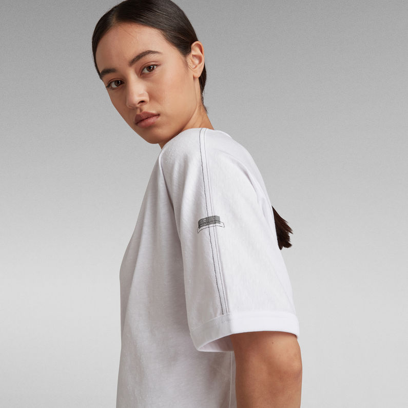 G-Star RAW® Joosa Stitching Details Top White