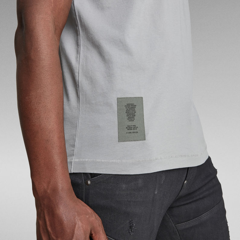 G-STAR® Stitch Detail Pocket T-Shirt Grey