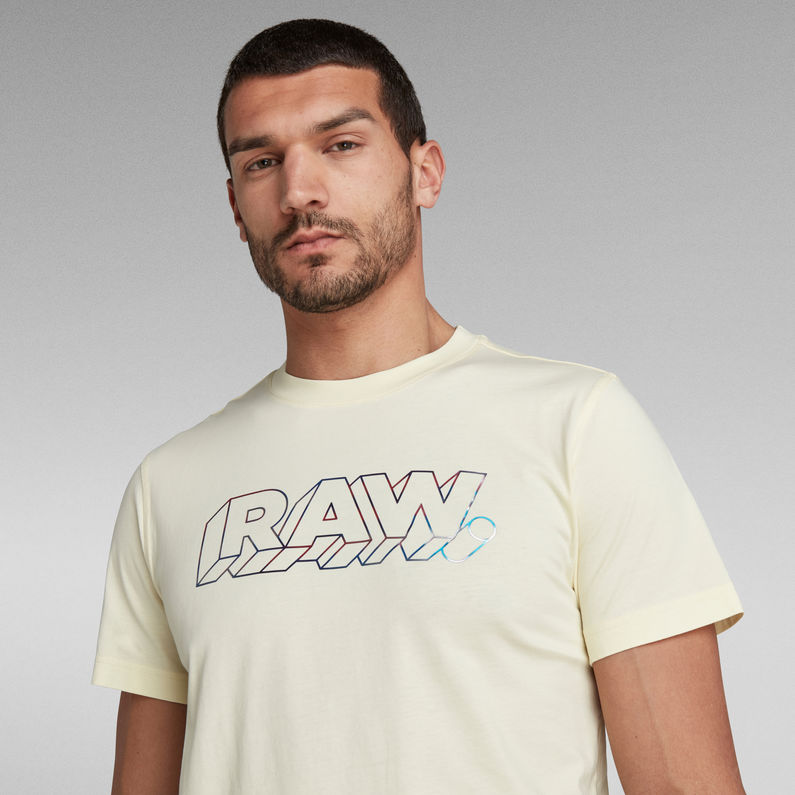 G-Star RAW® 3D RAW. T-Shirt Yellow