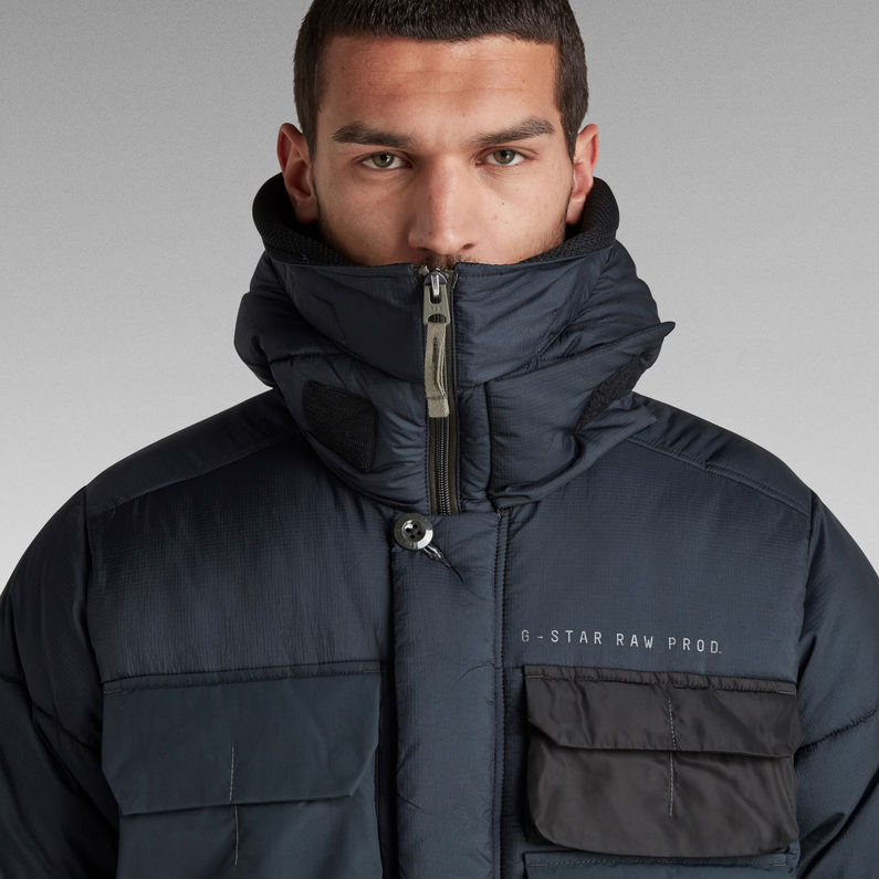 G-STAR® Field Hooded Puffer Jacket Dark blue