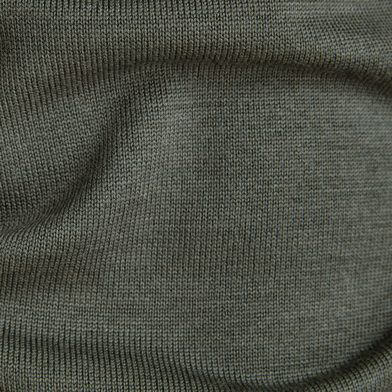 G-STAR® Premium Core Mock Turtle Knit Grey
