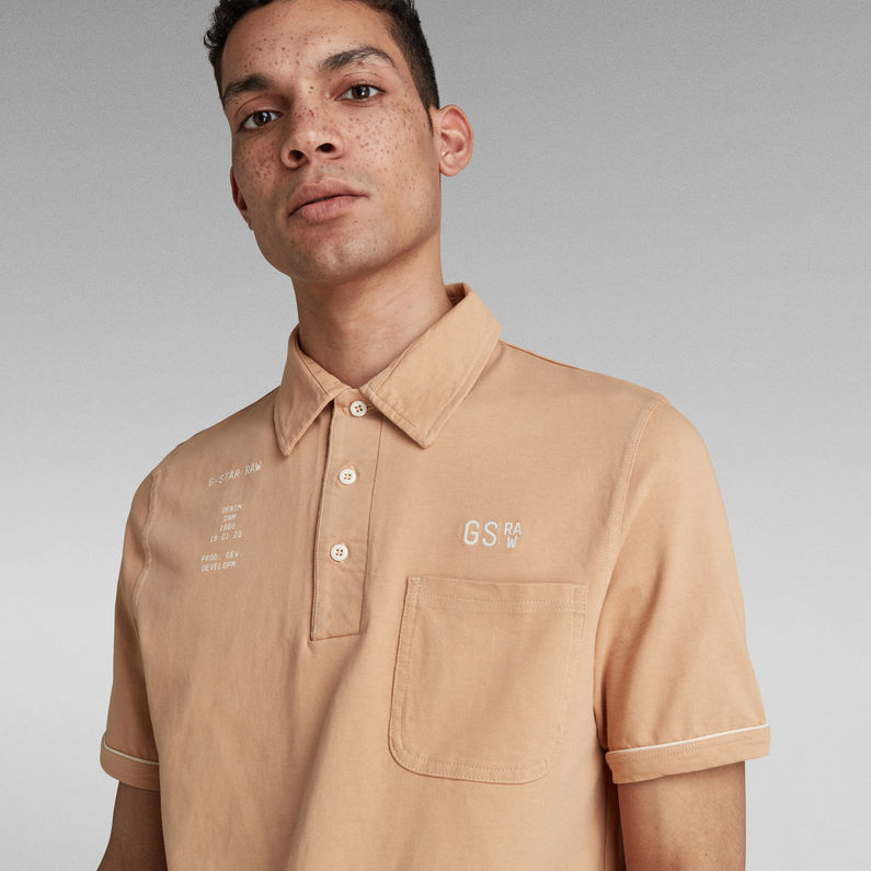 G-STAR® Summer Contrast Polo Pink