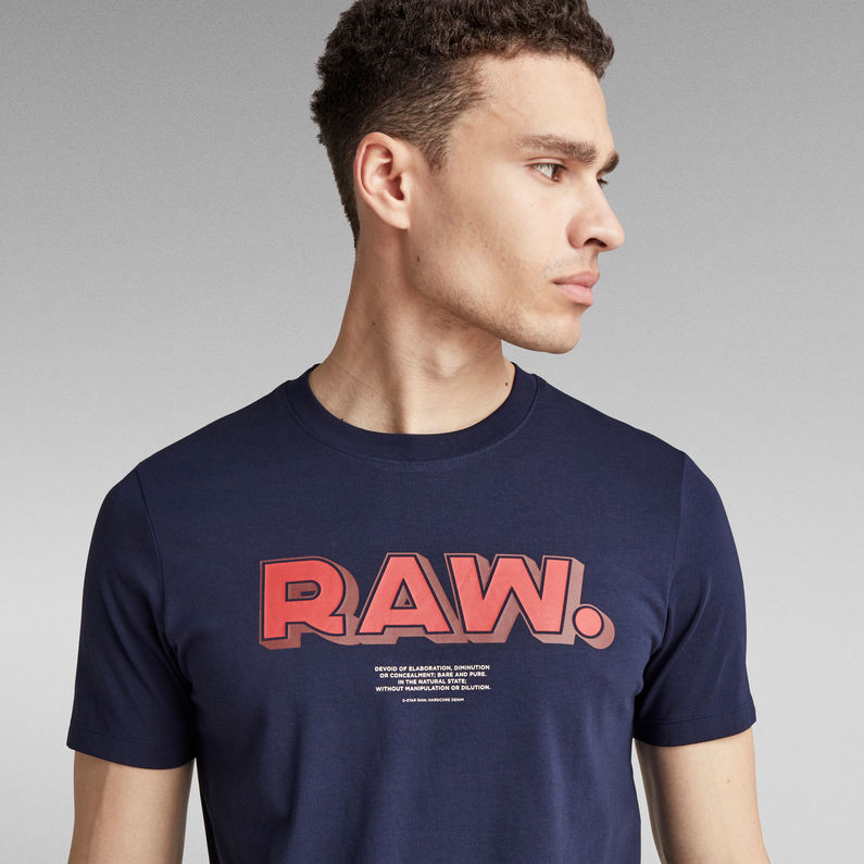 G-Star RAW® RAW. T-shirt Slim Bleu foncé
