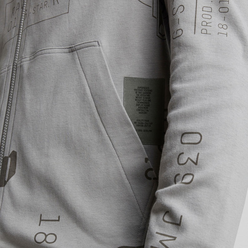 G-STAR® Lightweight Extreme Allover Baseball Sweatshirt Mehrfarbig