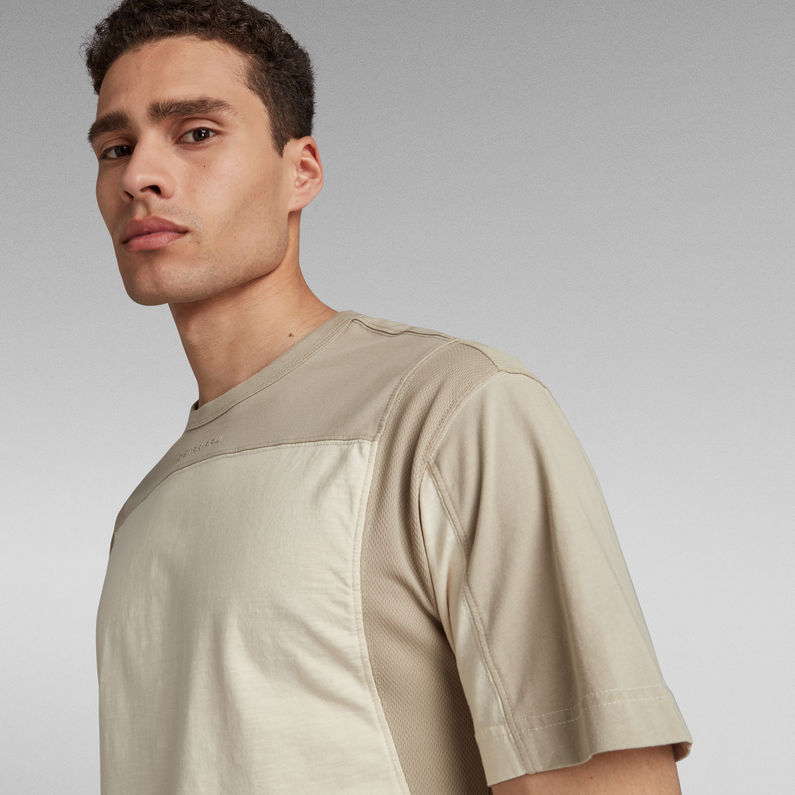 G-Star RAW® T-shirt Moto Mesh Motac Beige