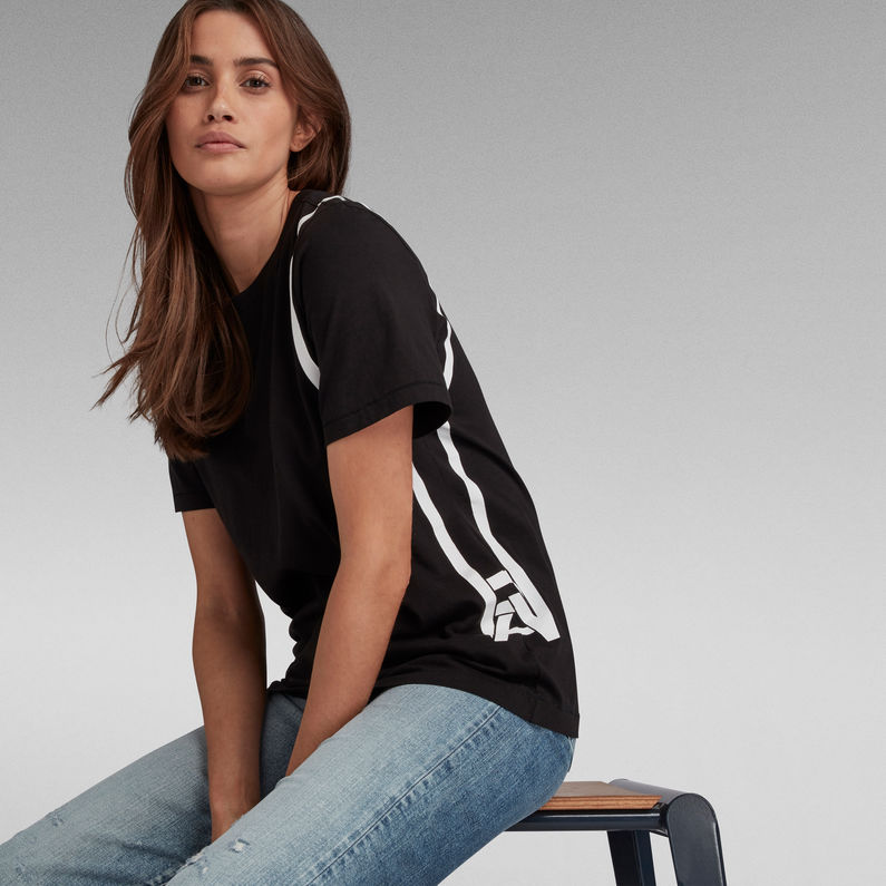 G-STAR® Side Line RAW Regular Fit T-Shirt Black