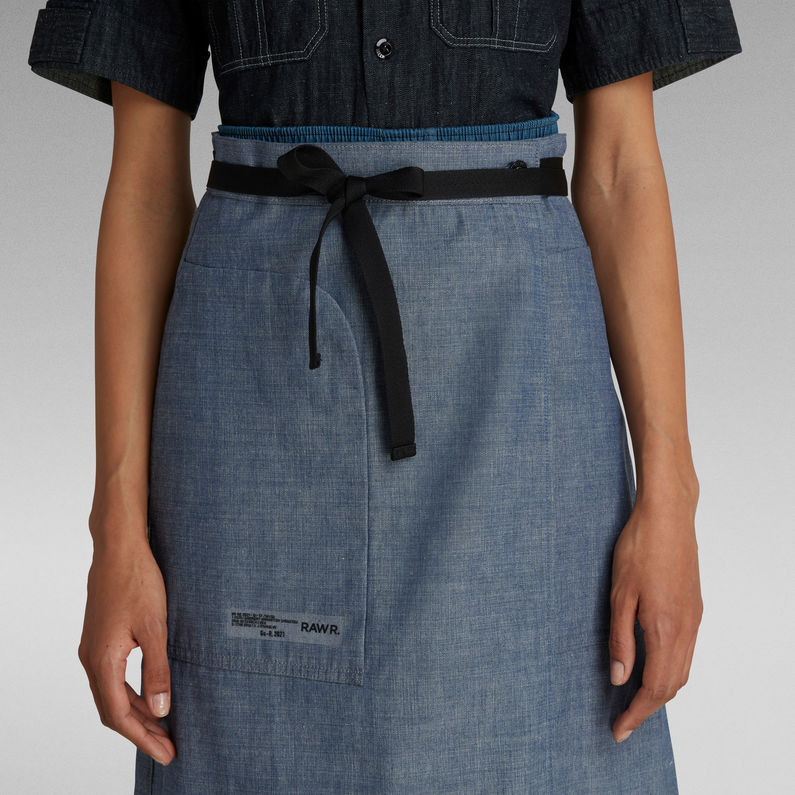 G-Star RAW® GSRR A-line Maxi Selvedge Skirt Dark blue