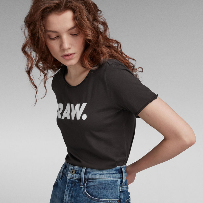 G-Star RAW® RAW. Slim Graphic Top Black