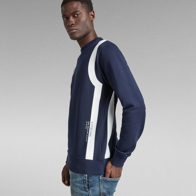 G-Star RAW® Sweat Sport Insert Bleu foncé